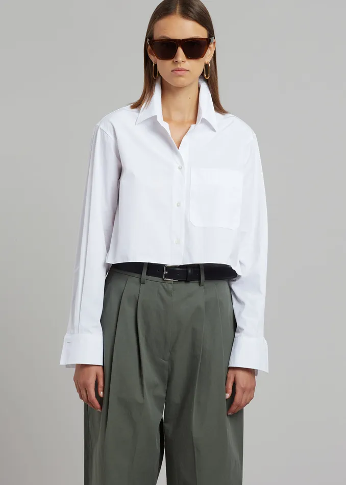 Tansy Cotton Pants 8211 Olive Women The Frankie Shop Clothing