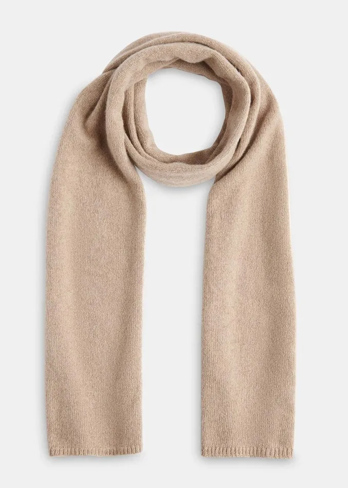 Taupe Cashmere Wool Blend Scarf Women Whistles Hats Gloves and Scarves