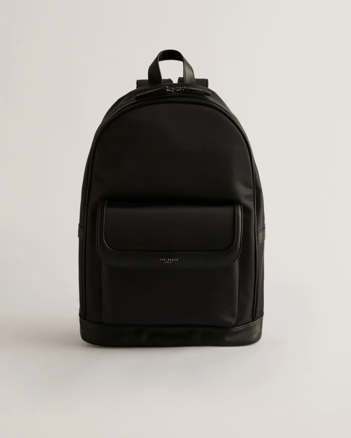 Ted Baker Backpacks Men JACKKS 8211 Nylon Laptop Backpack With PU Detail Black Ted Baker Backpacks Men JACKKS 8211 Nylon Laptop Backpack With PU Detail Black