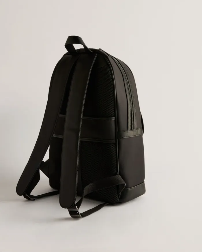 Ted Baker Backpacks Men JACKKS 8211 Nylon Laptop Backpack With PU Detail Black Ted Baker Backpacks Men JACKKS 8211 Nylon Laptop Backpack With PU Detail Black