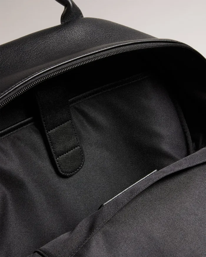 Ted Baker Backpacks Men WAYNOR 8211 House Check PU Backpack Black