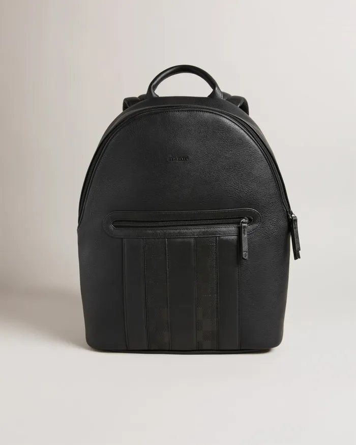 Ted Baker Backpacks Men WAYNOR 8211 House Check PU Backpack Black Ted Baker Backpacks Men WAYNOR 8211 House Check PU Backpack Black