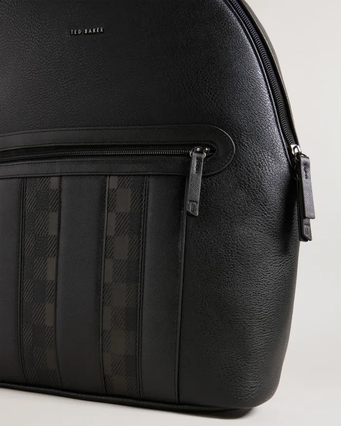 Ted Baker Backpacks Men WAYNOR 8211 House Check PU Backpack Black Ted Baker Backpacks Men WAYNOR 8211 House Check PU Backpack Black