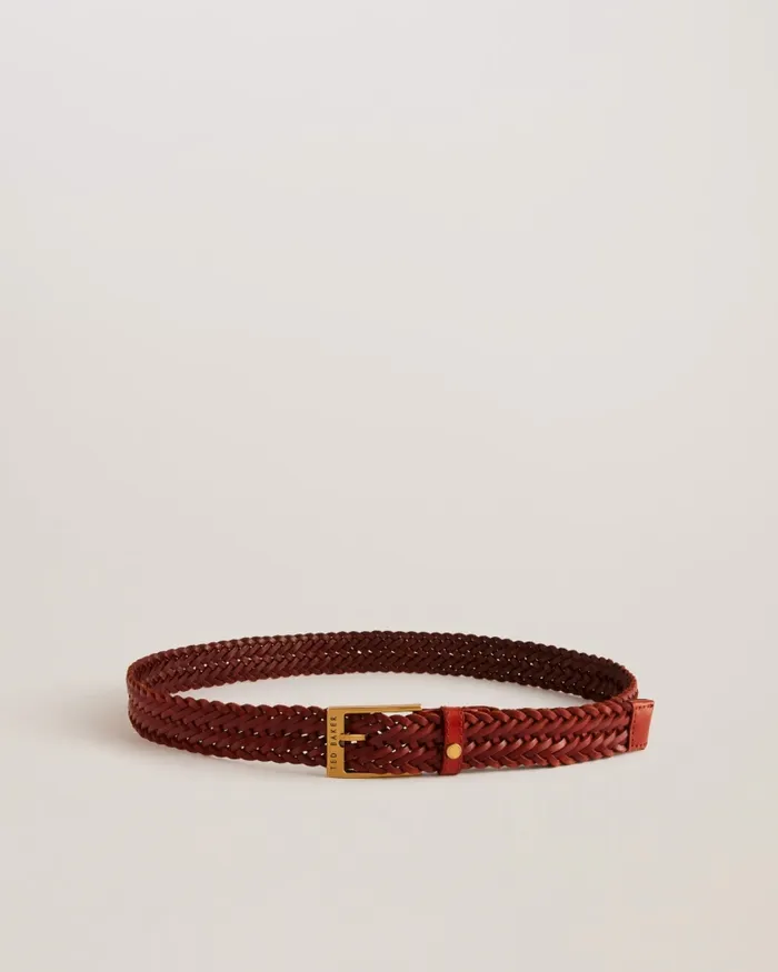 Ted Baker Belts Men BRAIDIE 8211 Braided Leather Belt Tan Ted Baker Belts Men BRAIDIE 8211 Braided Leather Belt Tan