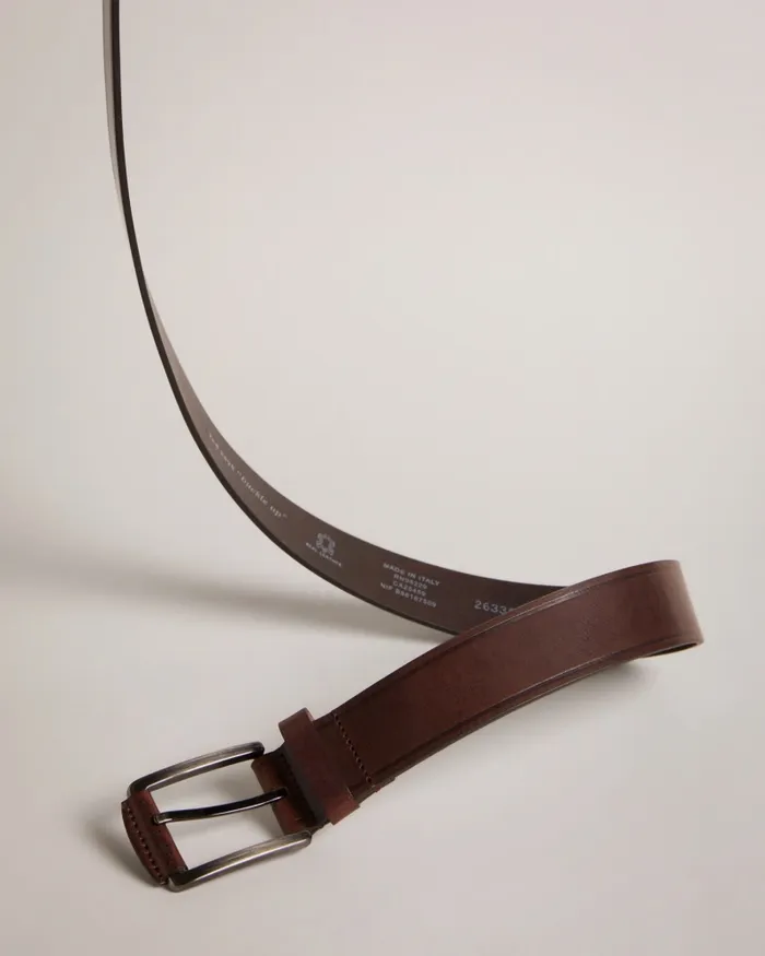 Ted Baker Belts Men LINDED 8211 Embossed Leather Belt Brownchocolate