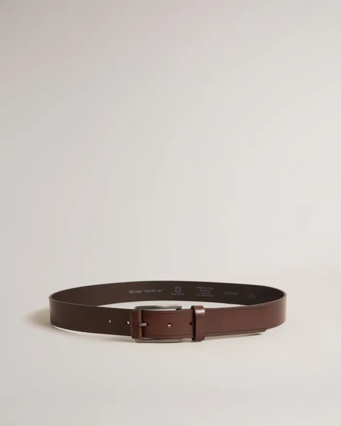 Ted Baker Belts Men LINDED 8211 Embossed Leather Belt Brownchocolate