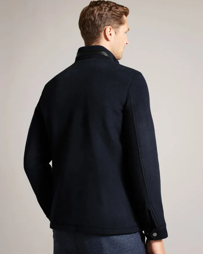 Ted Baker Coats and Jackets Men KNOWL 8211 Funnel Neck Wool Field Jacket Navy Ted Baker Coats and Jackets Men KNOWL 8211 Funnel Neck Wool Field Jacket Navy