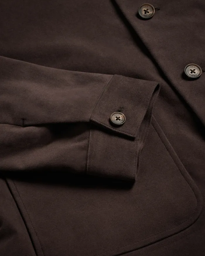 Ted Baker Coats and Jackets Men RUFUSJ 8211 Button Through Moleskin Jacket Dark Brown Ted Baker Coats and Jackets Men RUFUSJ 8211 Button Through Moleskin Jacket Dark Brown