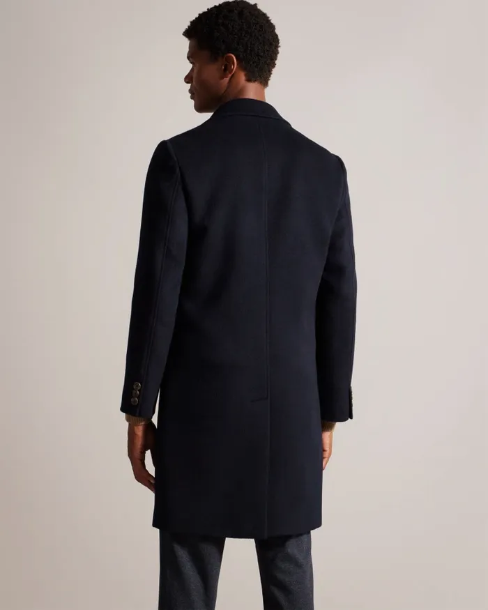 Ted Baker Coats and Jackets Men WILDING 8211 Wool Blend Overcoat Navy Ted Baker Coats and Jackets Men WILDING 8211 Wool Blend Overcoat Navy