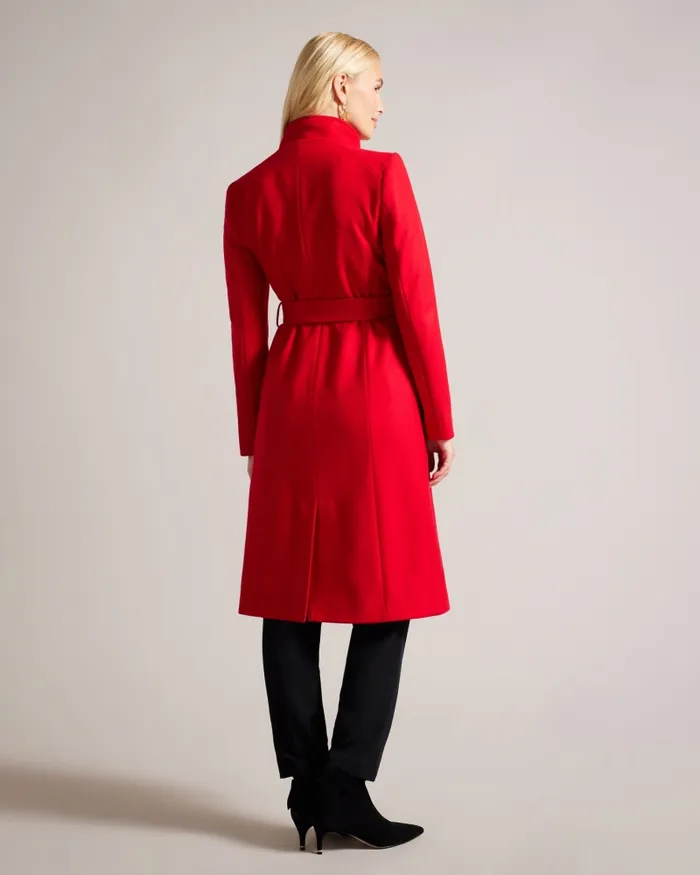 Ted Baker Coats and Jackets Women ROSE 8211 Wool Wrap Coat Red