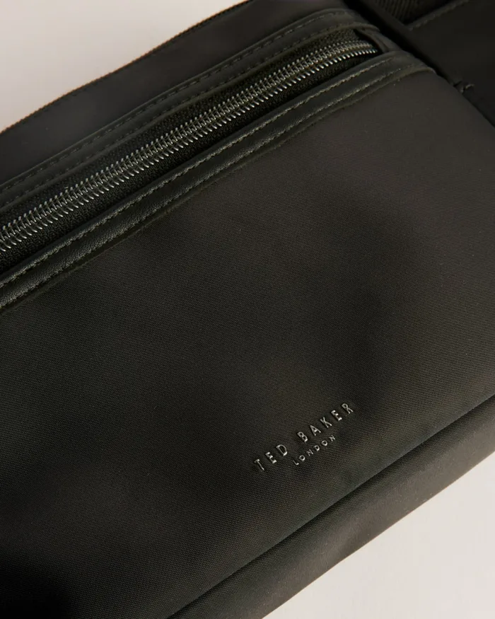 Ted Baker Cross Body Bags Men HANWELL 8211 Nylon Belt Bag Black Ted Baker Cross Body Bags Men HANWELL 8211 Nylon Belt Bag Black