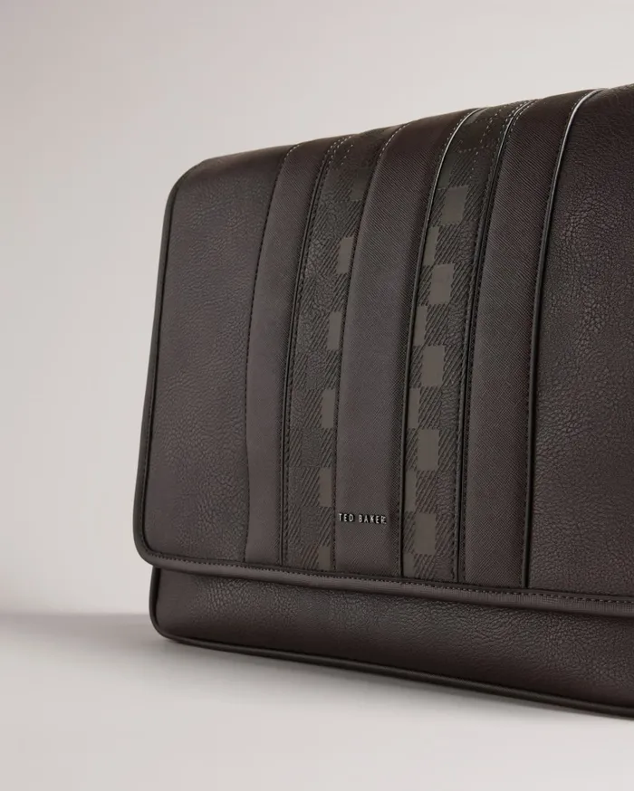 Ted Baker Cross Body Bags Men WAYVON 8211 House Check PU Messenger Bag Brownchocolate Ted Baker Cross Body Bags Men WAYVON 8211 House Check PU Messenger Bag Brownchocolate
