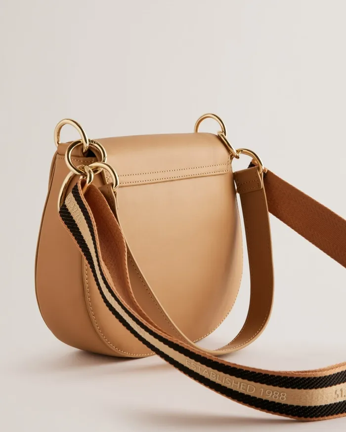 Ted Baker Crossbody Bags Women DARCELL 8211 Branded Webbing Satchel Cross Body Bag Taupe