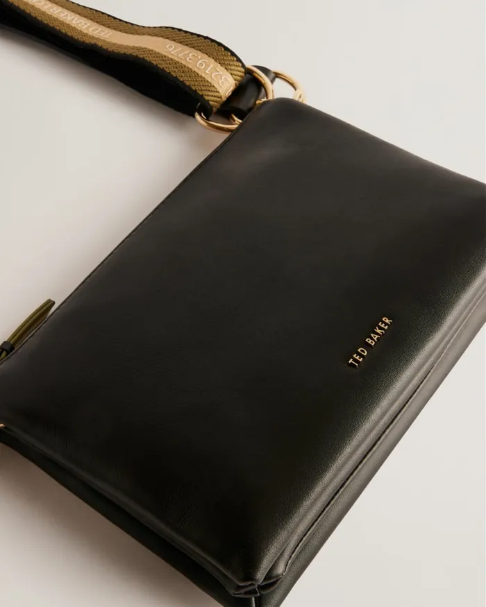 Ted Baker Crossbody Bags Women DARCEYY 8211 Branded Webbing Crossbody Bag Jetblack
