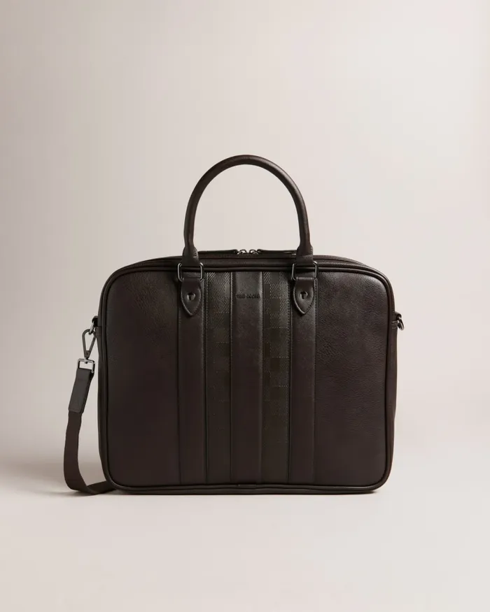 Ted Baker Document Bags Men WAYMON 8211 House Check PU Document Bag Brownchocolate Ted Baker Document Bags Men WAYMON 8211 House Check PU Document Bag Brownchocolate