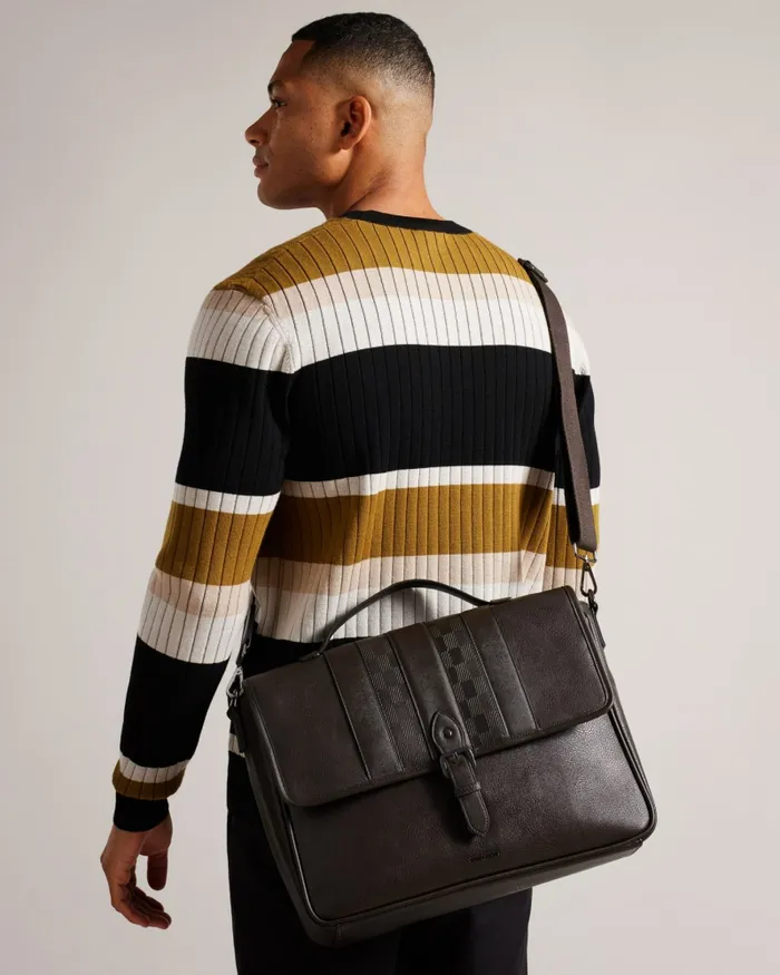 Ted Baker Document Bags Men WAYVEES 8211 House Check PU Satchel Brownchocolate Ted Baker Document Bags Men WAYVEES 8211 House Check PU Satchel Brownchocolate