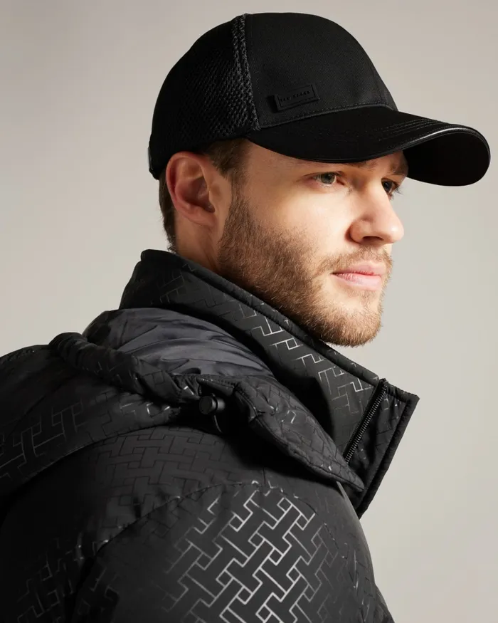 Ted Baker Hats and Caps Men ETHANNS 8211 Mesh Baseball Cap Black Ted Baker Hats and Caps Men ETHANNS 8211 Mesh Baseball Cap Black