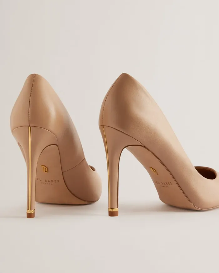 Ted Baker Heels Women CAARAA 8211 Court Shoes With Embellished Heel Beige