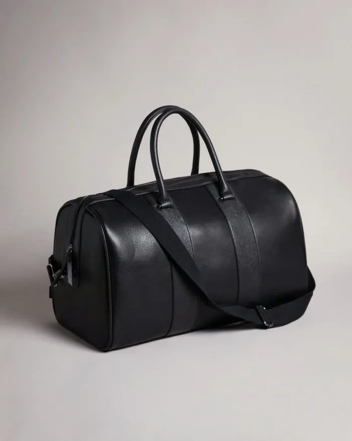 Ted Baker Holdalls and Weekend Bags Men EVYDAY 8211 Striped PU Holdall Black Ted Baker Holdalls and Weekend Bags Men EVYDAY 8211 Striped PU Holdall Black