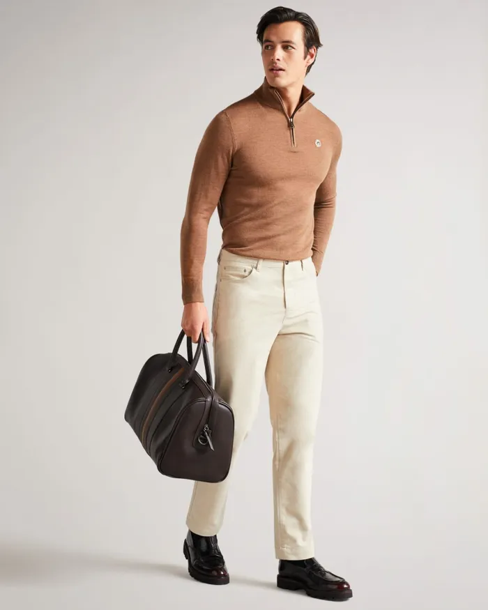Ted Baker Holdalls and Weekend Bags Men EVYDAY 8211 Striped PU Holdall Brownchocolate