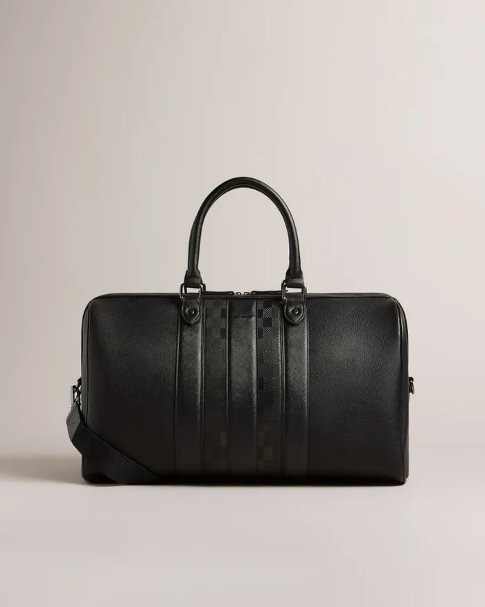 Ted Baker Holdalls and Weekend Bags Men WAYLIN 8211 House Check PU Holdall Black Ted Baker Holdalls and Weekend Bags Men WAYLIN 8211 House Check PU Holdall Black