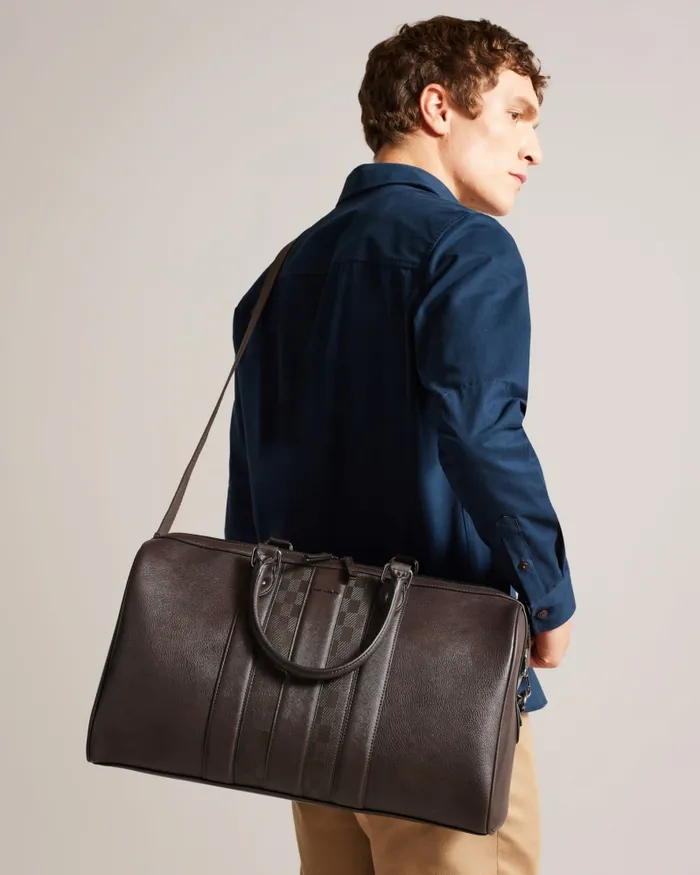 Ted Baker Holdalls and Weekend Bags Men WAYLIN 8211 House Check PU Holdall Brownchocolate Ted Baker Holdalls and Weekend Bags Men WAYLIN 8211 House Check PU Holdall Brownchocolate