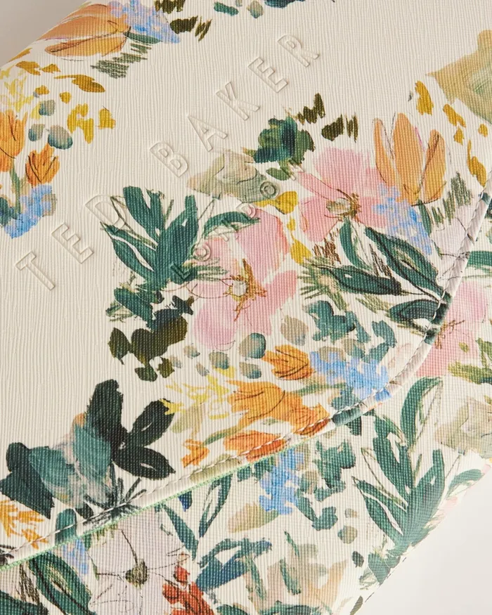 Ted Baker Icon Bags and Signature Bags Women ABBBI 8211 Floral Print Envelope Clutch Bag Cream Ted Baker Icon Bags and Signature Bags Women ABBBI 8211 Floral Print Envelope Clutch Bag Cream