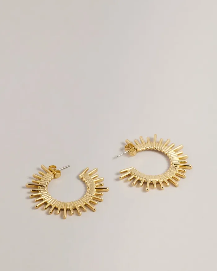 Ted Baker Jewellery Women SUNRRIA 8211 Sunray Large Hoop Earrings Gold Colour Ted Baker Jewellery Women SUNRRIA 8211 Sunray Large Hoop Earrings Gold Colour