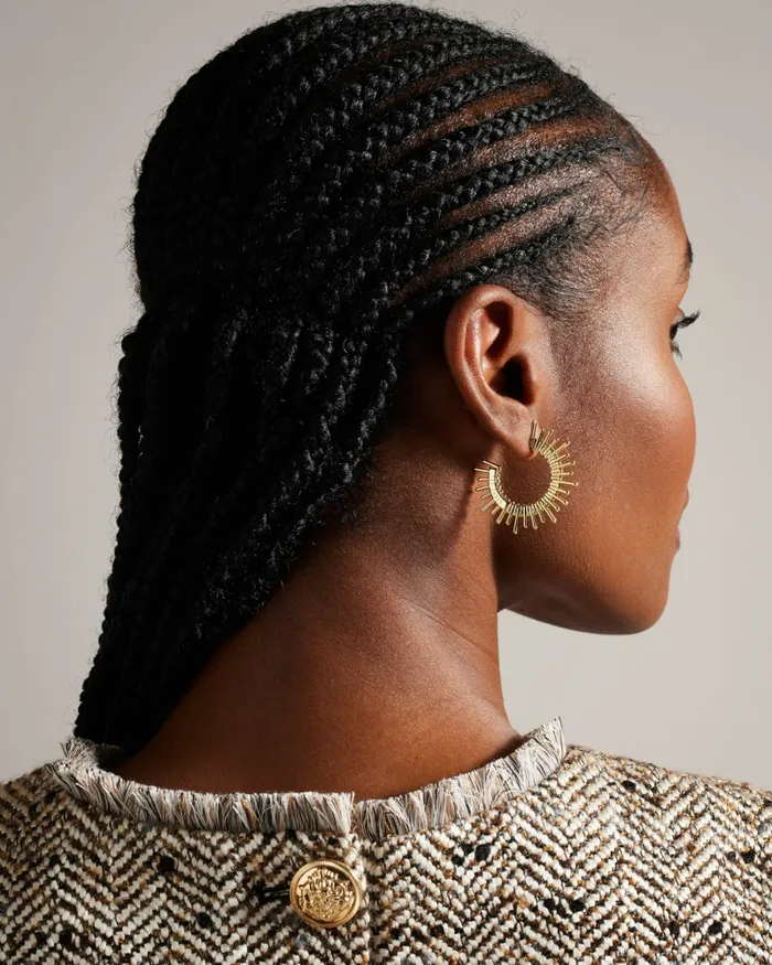 Ted Baker Jewellery Women SUNRRIA 8211 Sunray Large Hoop Earrings Gold Colour Ted Baker Jewellery Women SUNRRIA 8211 Sunray Large Hoop Earrings Gold Colour