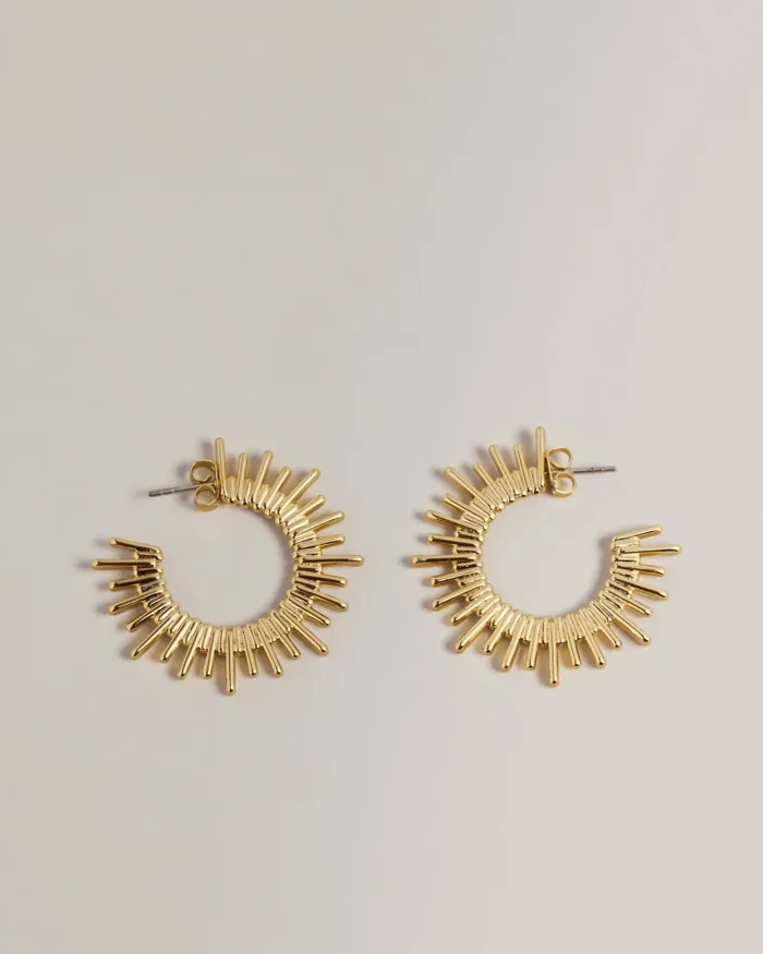 Ted Baker Jewellery Women SUNRRIA 8211 Sunray Large Hoop Earrings Gold Colour Ted Baker Jewellery Women SUNRRIA 8211 Sunray Large Hoop Earrings Gold Colour