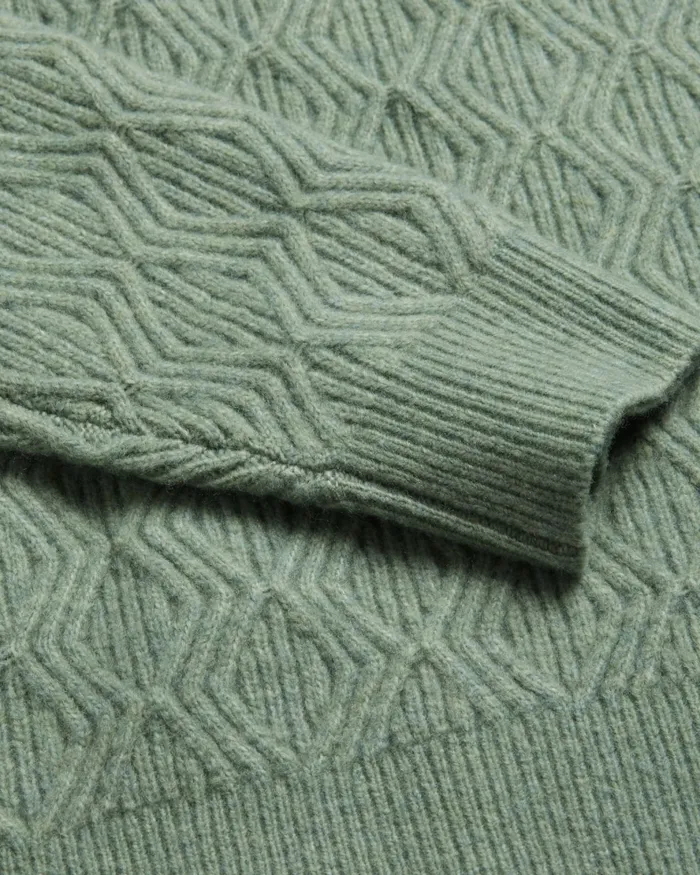 Ted Baker Jumpers and Knitwear Men ATCHET 8211 Wool Blend Cable Knit Jumper Pale Green Ted Baker Jumpers and Knitwear Men ATCHET 8211 Wool Blend Cable Knit Jumper Pale Green