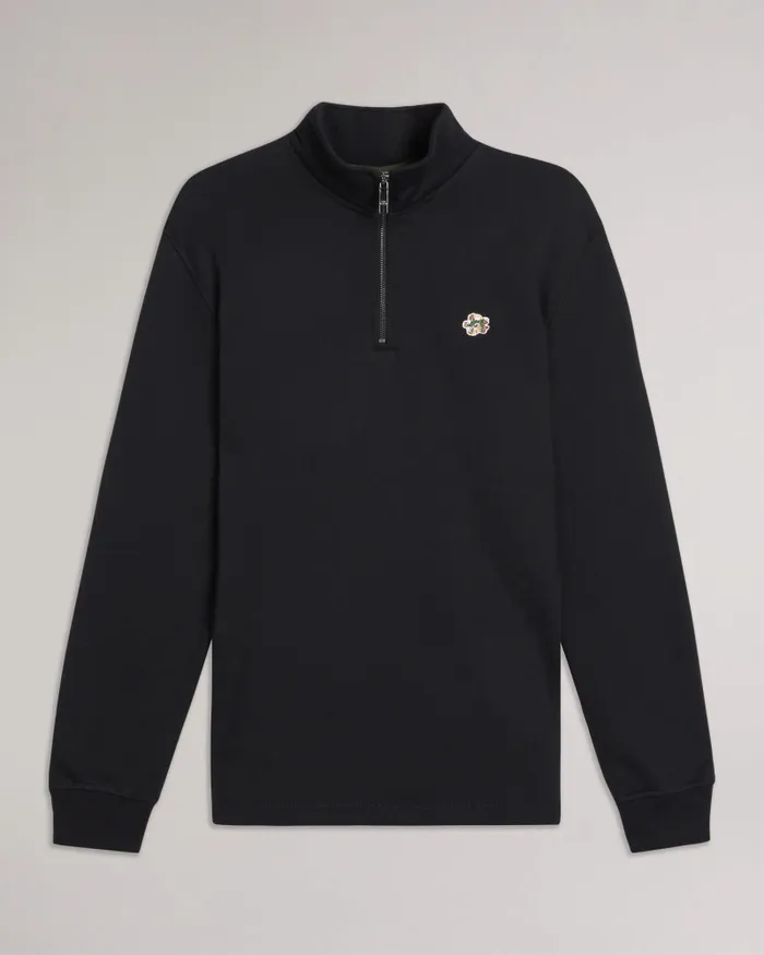 Ted Baker Jumpers and Knitwear Men KILBRN 8211 High Neck Sweatshirt Black