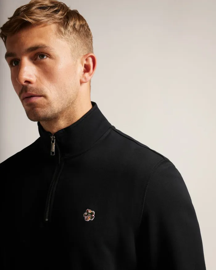 Ted Baker Jumpers and Knitwear Men KILBRN 8211 High Neck Sweatshirt Black Ted Baker Jumpers and Knitwear Men KILBRN 8211 High Neck Sweatshirt Black