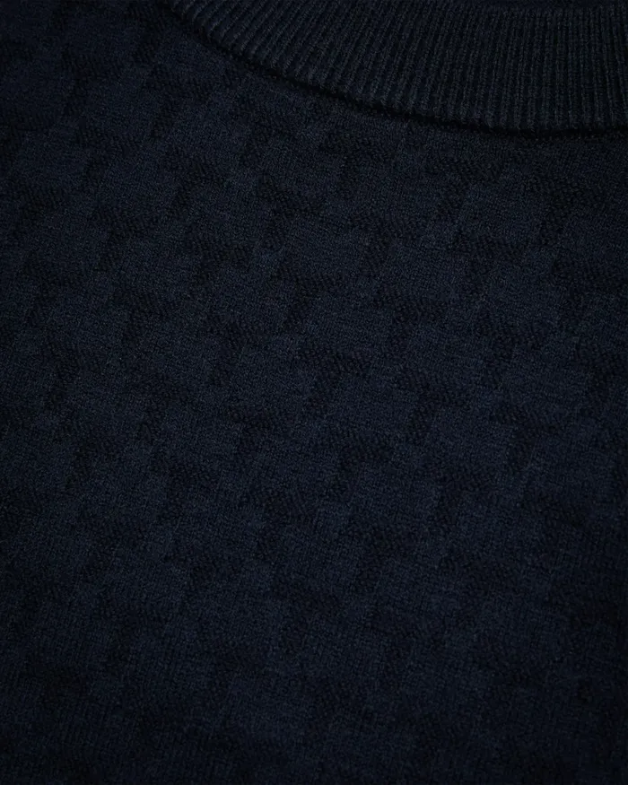 Ted Baker Jumpers and Knitwear Men LOUNG 8211 Long Sleeve T Knit Jumper Navy Ted Baker Jumpers and Knitwear Men LOUNG 8211 Long Sleeve T Knit Jumper Navy
