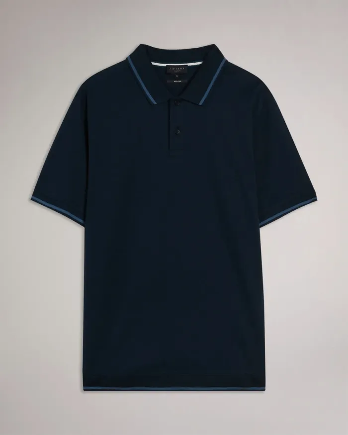 Ted Baker Polo Shirts Men ERWEN 8211 Regular Fit Textured Polo Shirt Navy
