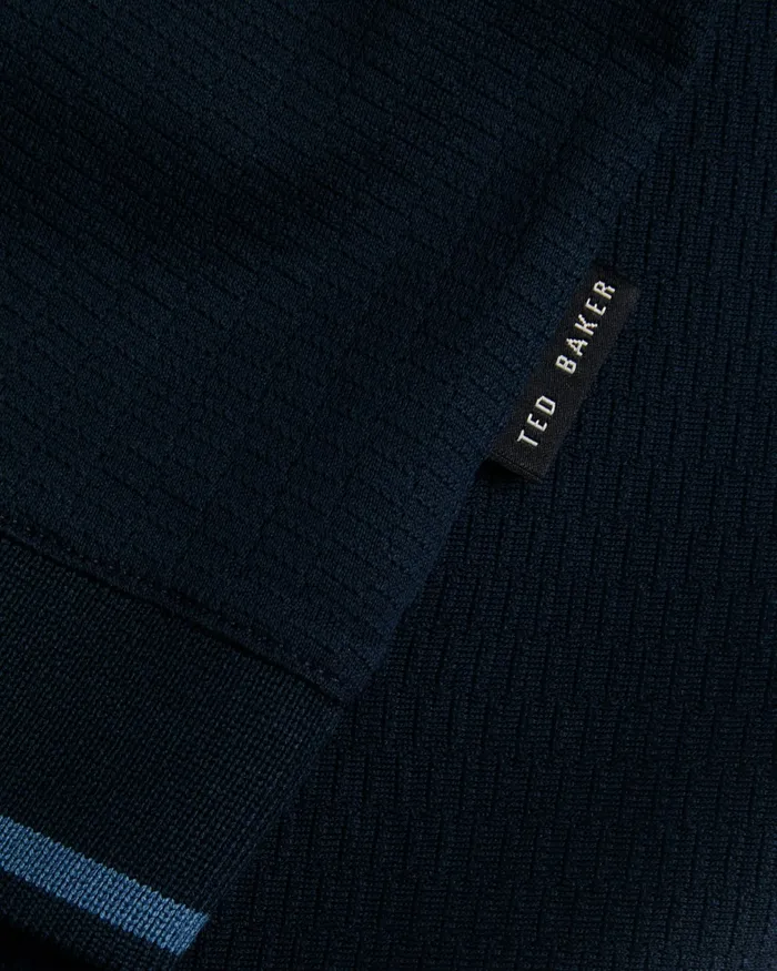 Ted Baker Polo Shirts Men ERWEN 8211 Regular Fit Textured Polo Shirt Navy Ted Baker Polo Shirts Men ERWEN 8211 Regular Fit Textured Polo Shirt Navy