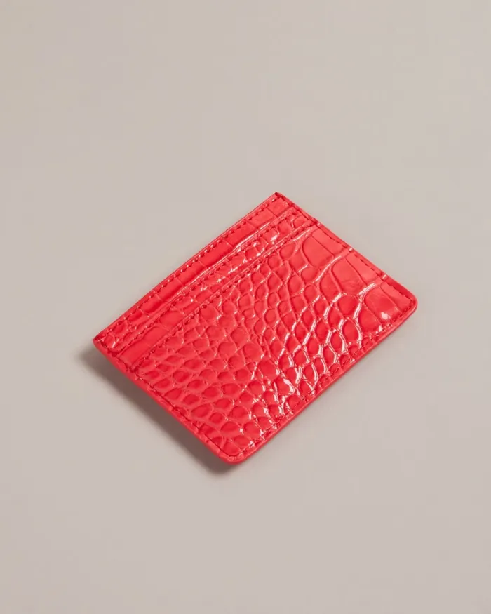 Ted Baker Purses and Cardholders Women VALANNE 8211 Croc Effect Cardholder Coral