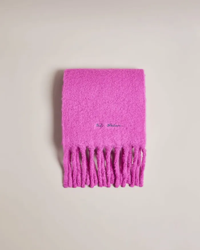 Ted Baker Scarves Women SHELMAS 8211 Branded Skinny Scarf Pink Ted Baker Scarves Women SHELMAS 8211 Branded Skinny Scarf Pink