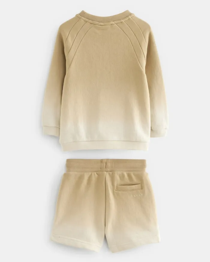Ted Baker Sets and Outfits Kids CHESSUM 8211 Ombre Cotton Sweatshirt And Shorts Set Nude Ted Baker Sets and Outfits Kids CHESSUM 8211 Ombre Cotton Sweatshirt And Shorts Set Nude