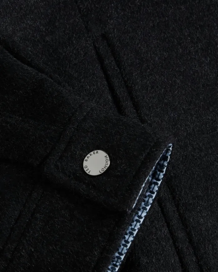 Ted Baker Shirts Men ADERBRY 8211 Wool Blend Overshirt Charcoal Ted Baker Shirts Men ADERBRY 8211 Wool Blend Overshirt Charcoal