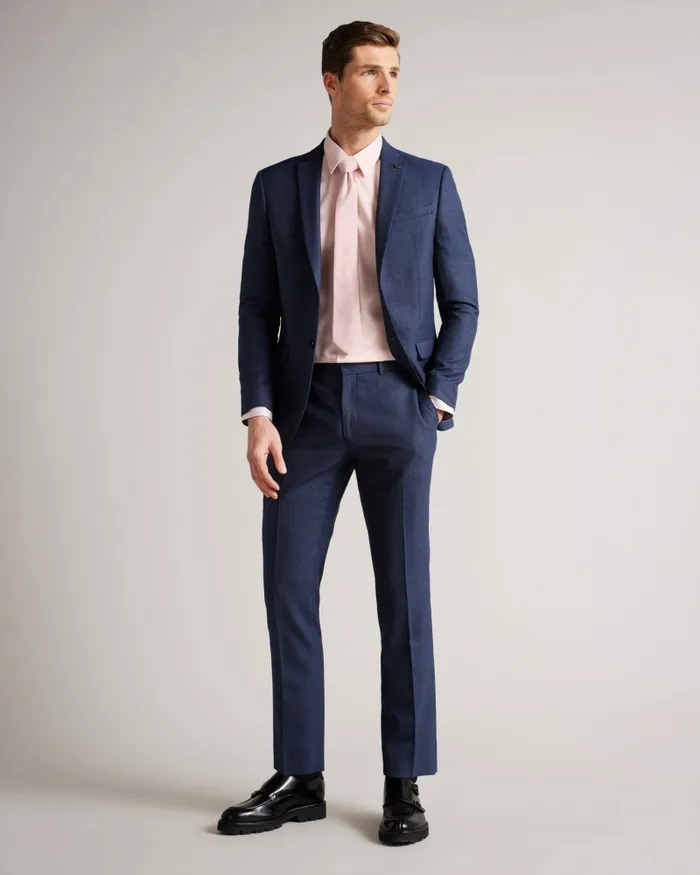 Ted Baker Shirts Men MAELOSS 8211 Long Sleeve Slim Fit Shirt Pale Pink Ted Baker Shirts Men MAELOSS 8211 Long Sleeve Slim Fit Shirt Pale Pink