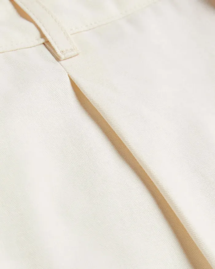 Ted Baker Shorts Men FULHUM 8211 Pleated Cotton Chino Shorts White Ted Baker Shorts Men FULHUM 8211 Pleated Cotton Chino Shorts White