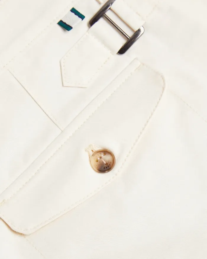Ted Baker Shorts Men FULHUM 8211 Pleated Cotton Chino Shorts White Ted Baker Shorts Men FULHUM 8211 Pleated Cotton Chino Shorts White