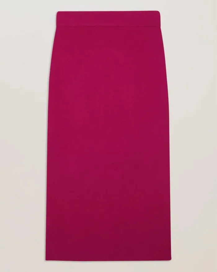 Ted Baker Skirts Women BARBRHA 8211 Knitted Bodycon Midi Skirt Purple