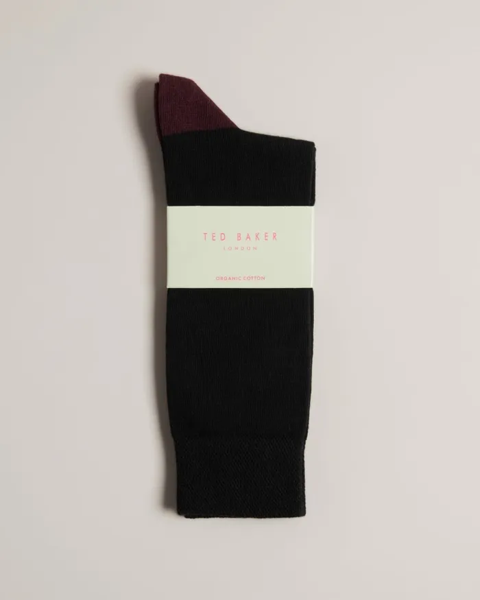 Ted Baker Socks Men CORECOL 8211 Plain Crew Socks Black