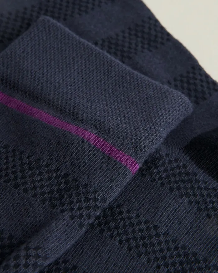 Ted Baker Socks Men SOKKTWO 8211 Textured Stripe Socks Navy