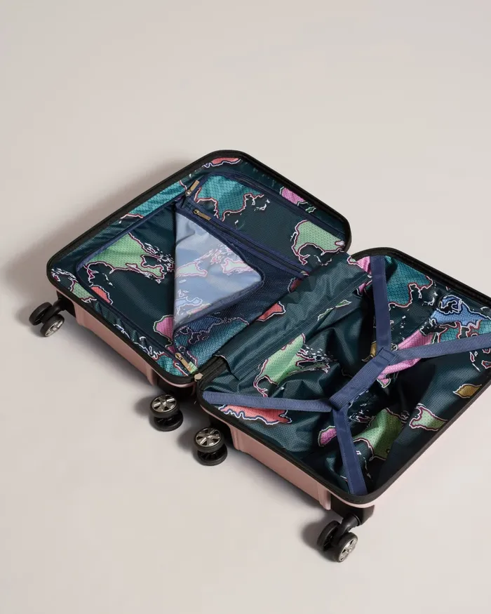 Ted Baker Suitcases and Travel Bags Women CHROMA 8211 Small Flying Colours Suitcase With Front Pocket Pink Ted Baker Suitcases and Travel Bags Women CHROMA 8211 Small Flying Colours Suitcase With Front Pocket Pink