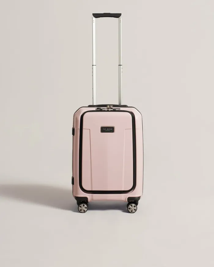 Ted Baker Suitcases and Travel Bags Women CHROMA 8211 Small Flying Colours Suitcase With Front Pocket Pink Ted Baker Suitcases and Travel Bags Women CHROMA 8211 Small Flying Colours Suitcase With Front Pocket Pink