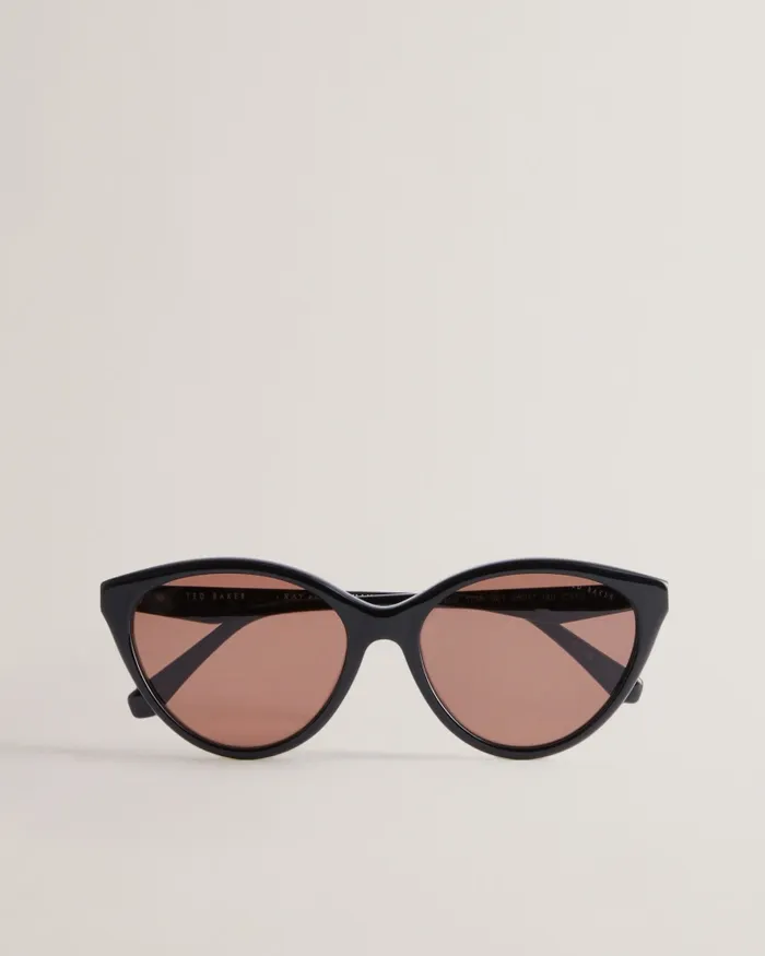 Ted Baker Sunglasses Women MAYSEY 8211 Cat Eye Acetate Frame Sunglasses Black Ted Baker Sunglasses Women MAYSEY 8211 Cat Eye Acetate Frame Sunglasses Black