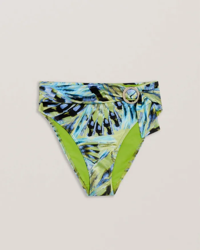 Ted Baker Swimwear and Beachwear Women CHAYRL 8211 Belted High Waist Bikini Bottoms Lime Ted Baker Swimwear and Beachwear Women CHAYRL 8211 Belted High Waist Bikini Bottoms Lime